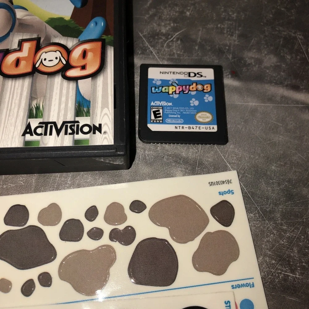 Nintendo DS‎ Game - Wappy Dog Not Included. Manual Included + Stickers